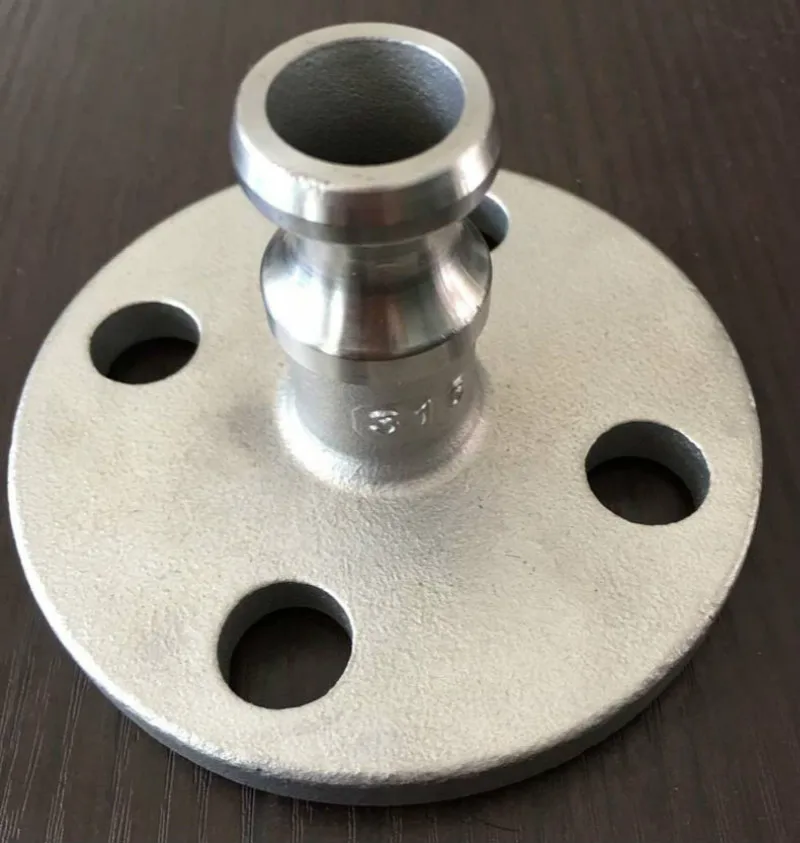 1/2" Type F 304 Stianless Steel Flange Camlock Fitting Cam and Groove