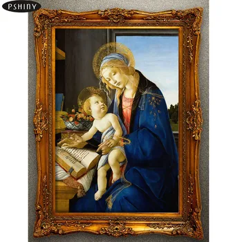 

Pshiny 3d DIY diamond embroidery Virgin Mary cross stitch FULL square rhinestone Needlework Diamond painting Home Decor Gift 233