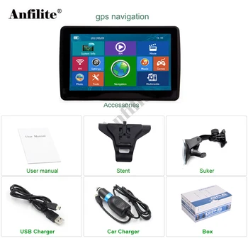 

Anfilite 10pcs 7 inch 800x480 FM MP3 MP4 truck gps navigator wince Ce 6.0 DDR 256M 8GB Bluetooth avin car vehicle GPS Navigation