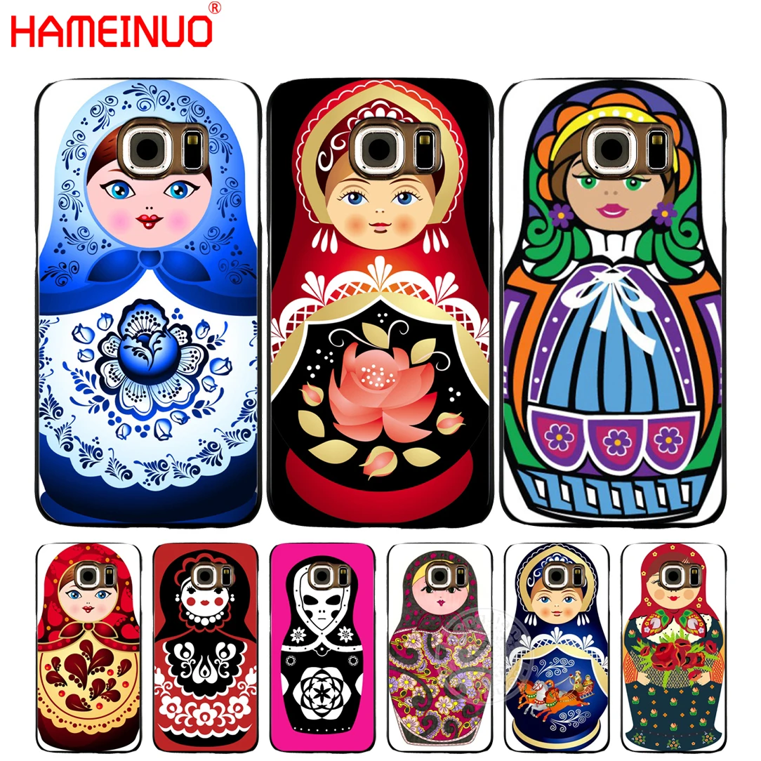 HAMEINUO русские куклы цветок чехол для мобильного телефона Samsung Galaxy S7 edge PLUS S8 S6 S5 S4 S3