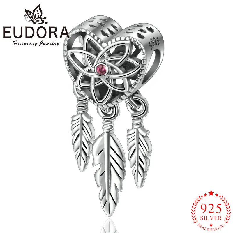 Eudora новинка серебро 925 пробы фиолетовый фианит подвеска для браслета и ожерелья