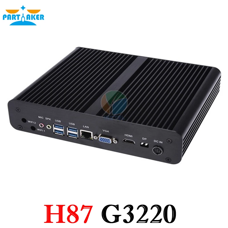 Lowest Price Fanless Mini PC Desktop Computer G3220 i3 4150 i5 4670T i7 4770T CPU HDMI VGA dual display Lowest Price Fanless Mini PC Desktop Computer G3220 i3 4150 i5 4670T i7 4770T CPU HDMI VGA dual display