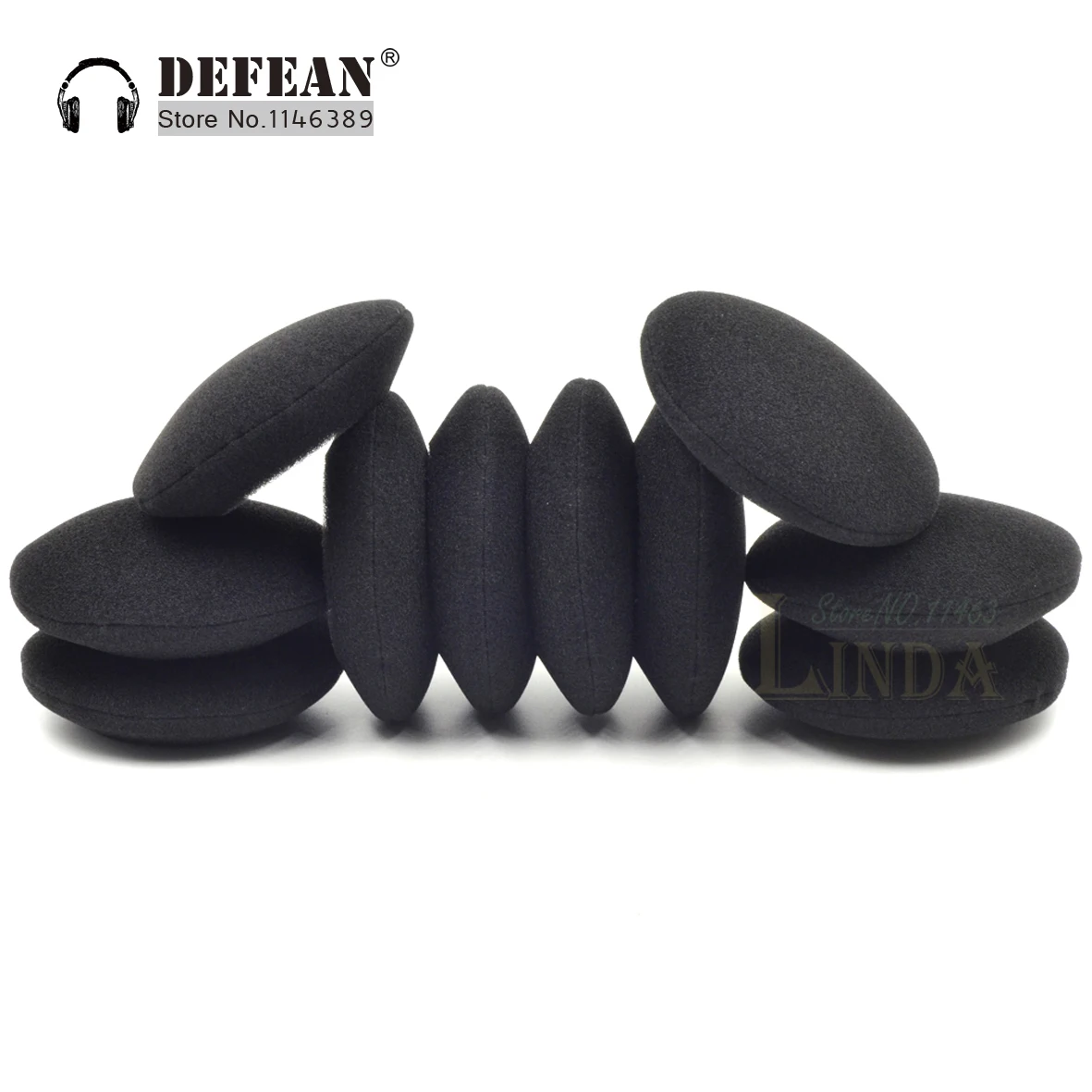 5 Pairs of Foam Ear Pads Foam Cushion Cover For Logitech H600 H 600