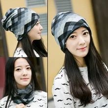 Популярная зимняя шапка для женщин, Вязанные Шапочки для девочек, шапка с черепом, мешковатый теплый женский шарф Gorro Feminino Inverno, шапка