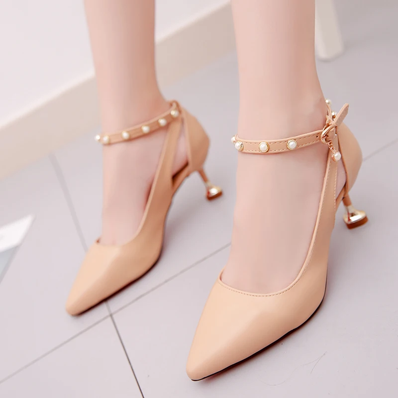 

2018 Women Fashion High Heel Shoes Summer Comfortable Shallow Mouth Footwear Women Pumps Female Sandals Party Wedding Shoes