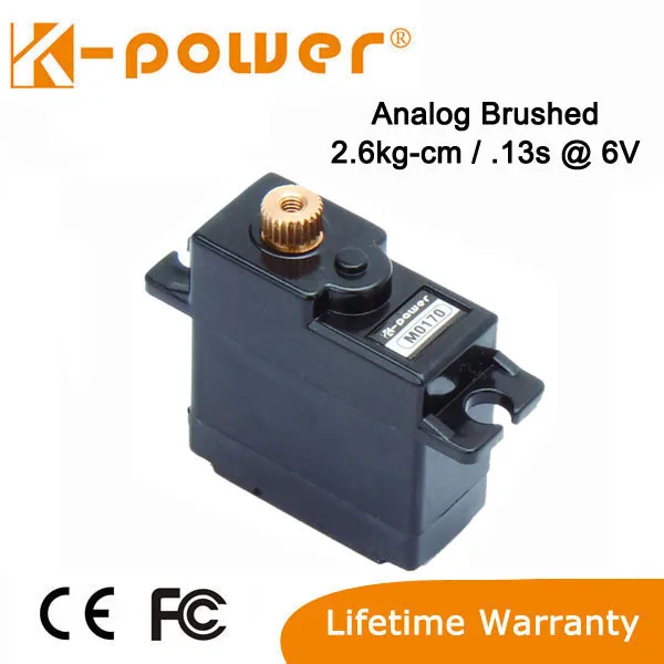 

K-power M0170 4.8-6V 21G/2.2KG Torque Metal Gear RC Servo 1/18 Scale Crawler Car