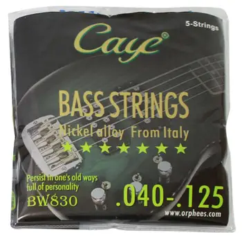 

10 Sets Italy Orphee CAYE BW830 Nickel Alloy Guitar Strings For Electric Bass Strings 5-Strings (.040 .060 .080 .100 .125)