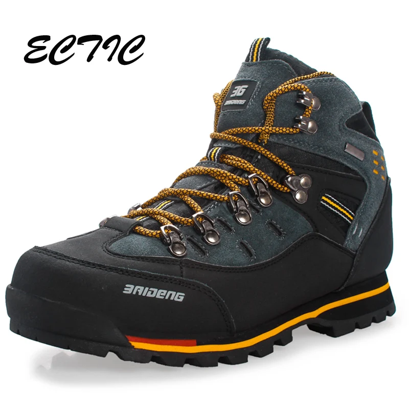 

2018 Winter Big Size Men's High HIking Shoes Male Outdoor Antiskid Breathable Warm Trekking Hunting Tourism Mountain Sneakers
