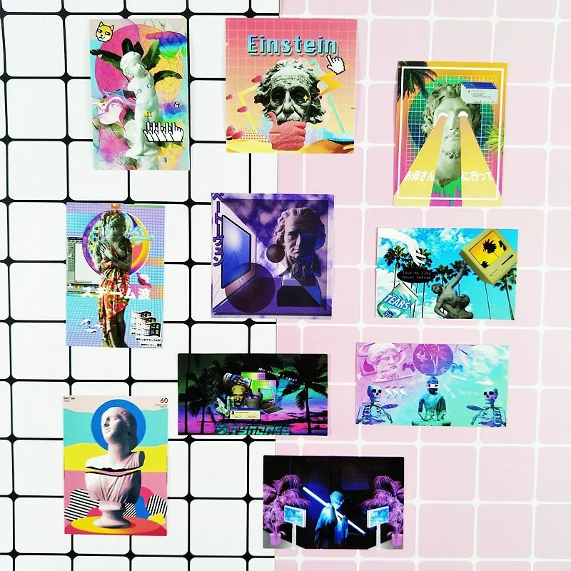 Vaporwave ПВХ водостойкая наклейка украшение Diy Ablum дневник в стиле Скрапбукинг этикетка наклейка на холодильник чемодан компьютерная наклейка