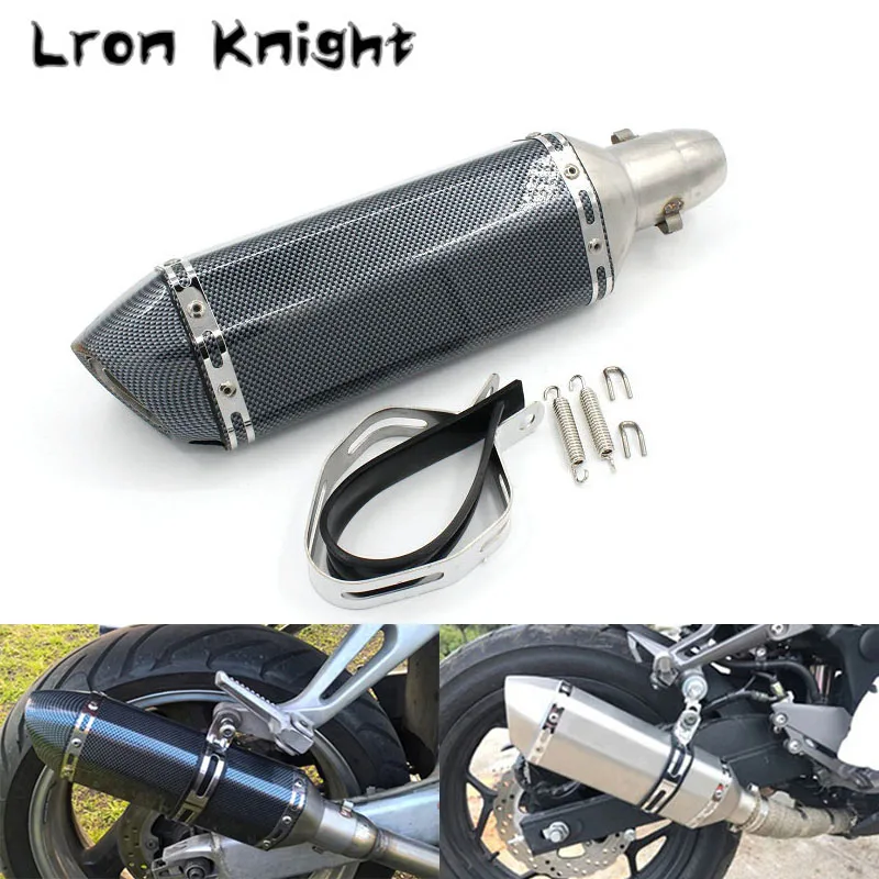 

For KAWASAKI ER6N ER-6F Z750 Z750R Z650 Z900 NINJA250 NINJA300 51mm Universal Motorcycle Stainless Steel Exhaust Pipe Muffler