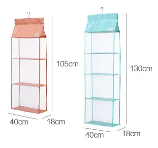 3 слоя/4 ячейки предметы первой необходимости для дома шкаф прозрачный настенный подвесной для хранения сумка с петлями коробка для одежды шкаф для хранения