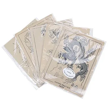 

Tattoo Fake Practice Skin Sheet 20 x 15cm 5PCS Tattooing Dragon Learning Practice Skin for Tattooist Tattoo accesories