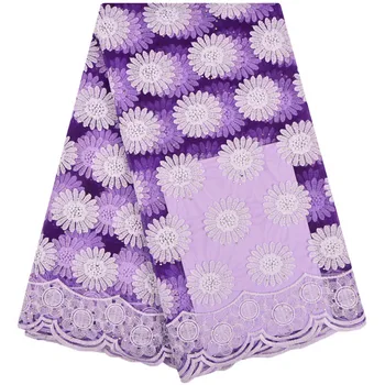 

Luxury African lace Fabric 2018 Swiss Voile Lace In Switzerland Embroidered Swiss Lace fabric For Wedding Party 1229