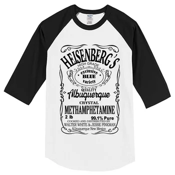 

Men's T-Shirts summer 2019 Breaking Bad Heisenberg Casual T-shirt hip hop blouse men's sportswear raglan t shirt men harajuku