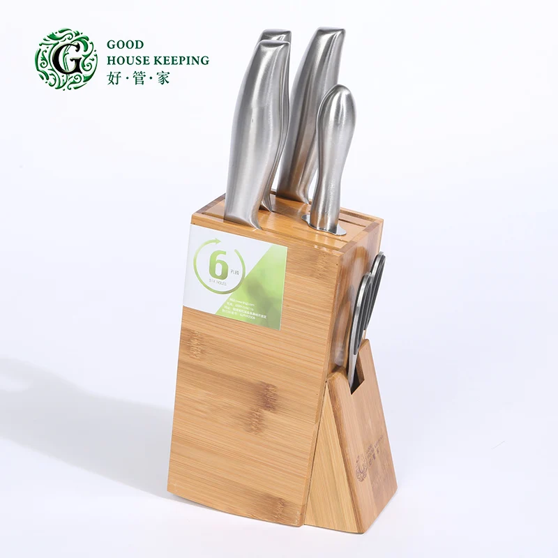 Квадратные деревянная подставка для ножей Bamboo Кухня стеллаж для хранения дома Творческий ящик для хранения инструмента Комбинированный нож держатель 40 - Цвет: color1