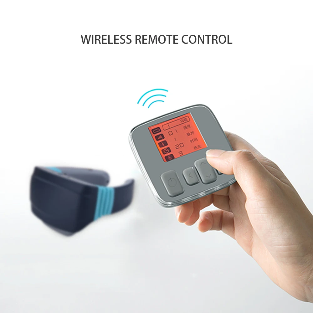 Quatro-cabeça de Pulso Alívio da Dor Ferramenta de Saúde Terapia Magnética Infravermelho Distante Aquecimento Massagem Nova Inteligente Cervical Massageador Elétrico 20 aquecimento massagem nova inteligente cervical massageador elétrico