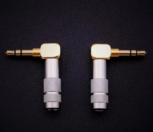 

3.5 mm jack plug 90 degree Right angle male plug headphone DIY accessories 4 pole L type elbow 3.5 mm jack for Headset cable