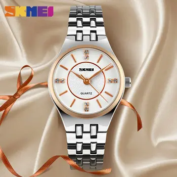 

New Luxury Fashion Quartz Watches Women Casual Dress Stainless Steel Ladies Watch 30M Waterproof Simple Wristwatches 2019