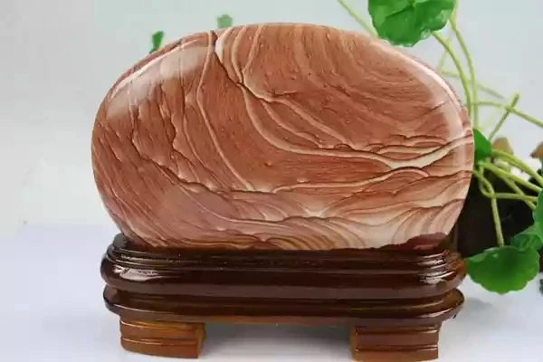 

Home Furnishing Natural Golden Sea Stone Ornamental Collection Gifts of Chinese Paintings, Stone, Grass, Flower, Stone and Wonde