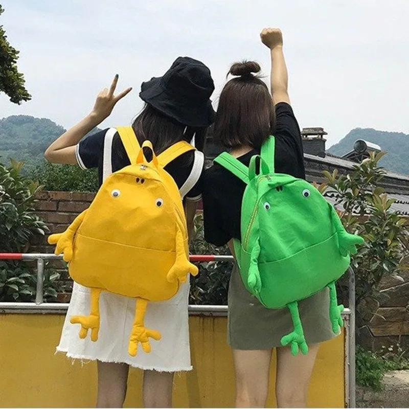 

mochilas mujer 2018 Cartoon sac a dos women's backpacks for adolescent girls school Solid color NEW bag rugzaki bagpack fashion