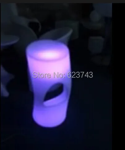 LED illuminated Bar Chair seat SL-LSC3840 waterproof with remote control+110/220V Adapter,LED light up Bar stool chair outdoor