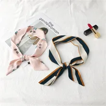 Женский галстук-бабочка в полоску с цветочным принтом, профессиональный женский галстук-форма, узкий прямоугольный галстук, дизайнерский Британский галстук