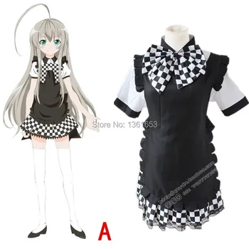 

Cosplay Haiyore Nyarukosan costume sweet lolita Maid dress japan anime Cosplay Costume dress cos nice women pink dress