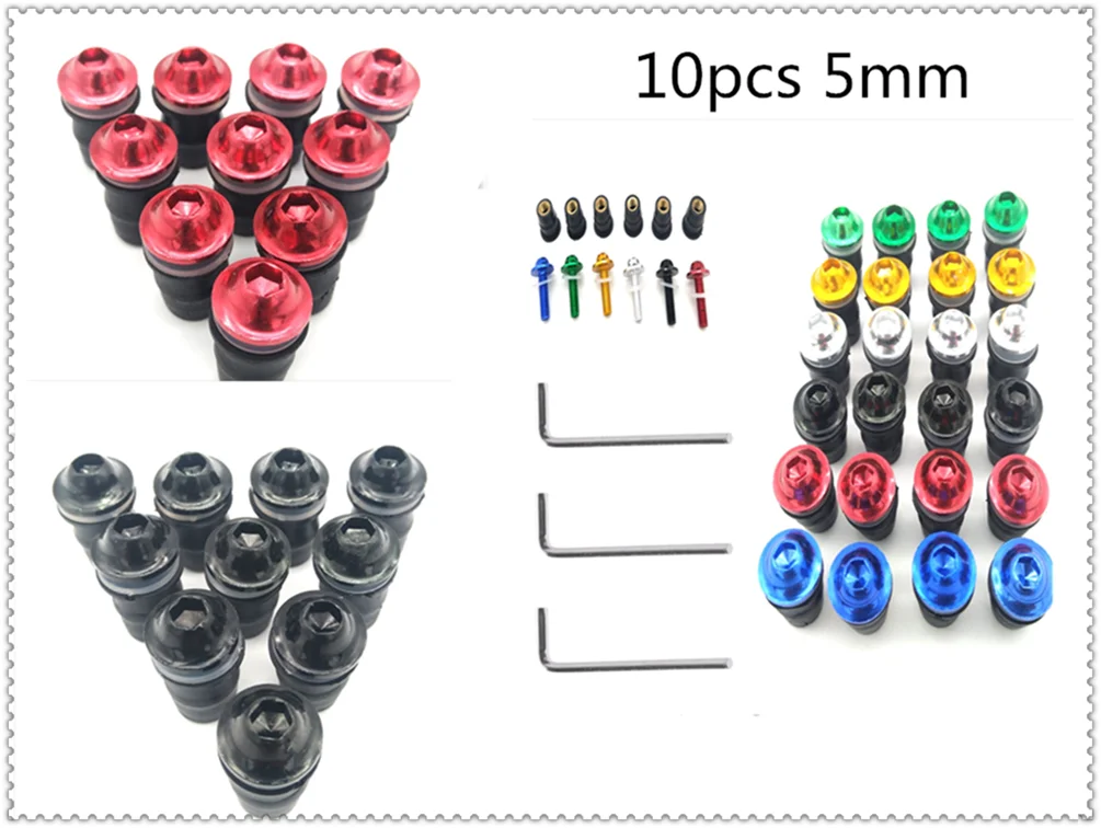 10pcs motorcycle modified fixed decorative nut windshield screw for SUZUKI GSR600 GSR750 GSX-S750 GSXR1000 GSXR600 GSXR750