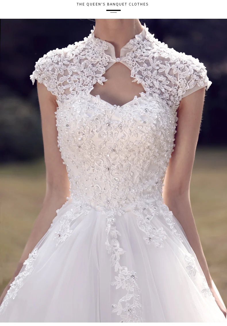 Красивые белые свадебные платья Emily со шнуровкой и бусинами 2020 вечерние Vestido De Novia