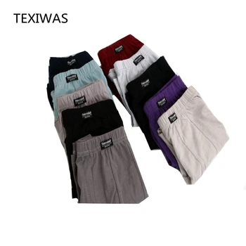 

7PC/Lot Men's underwear pants 100% cotton color flat four corner boys pants waist Siping U convex head Large size underwear