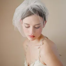 Tocado novia2018 Белый Тюль Кристалл Свадьба Клетка Фата невесты шляпа красивая свадебная расческа свадебные аксессуары