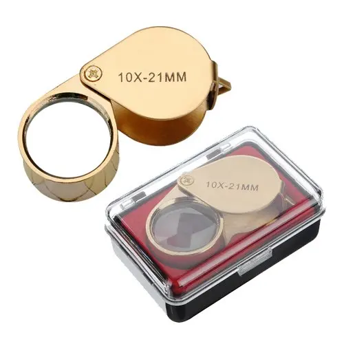 5 Pcs Wholesale 10x Magnifier Glass Jewellers Eye Foldable Jewelry Loop Loupe Drop shipping | Инструменты