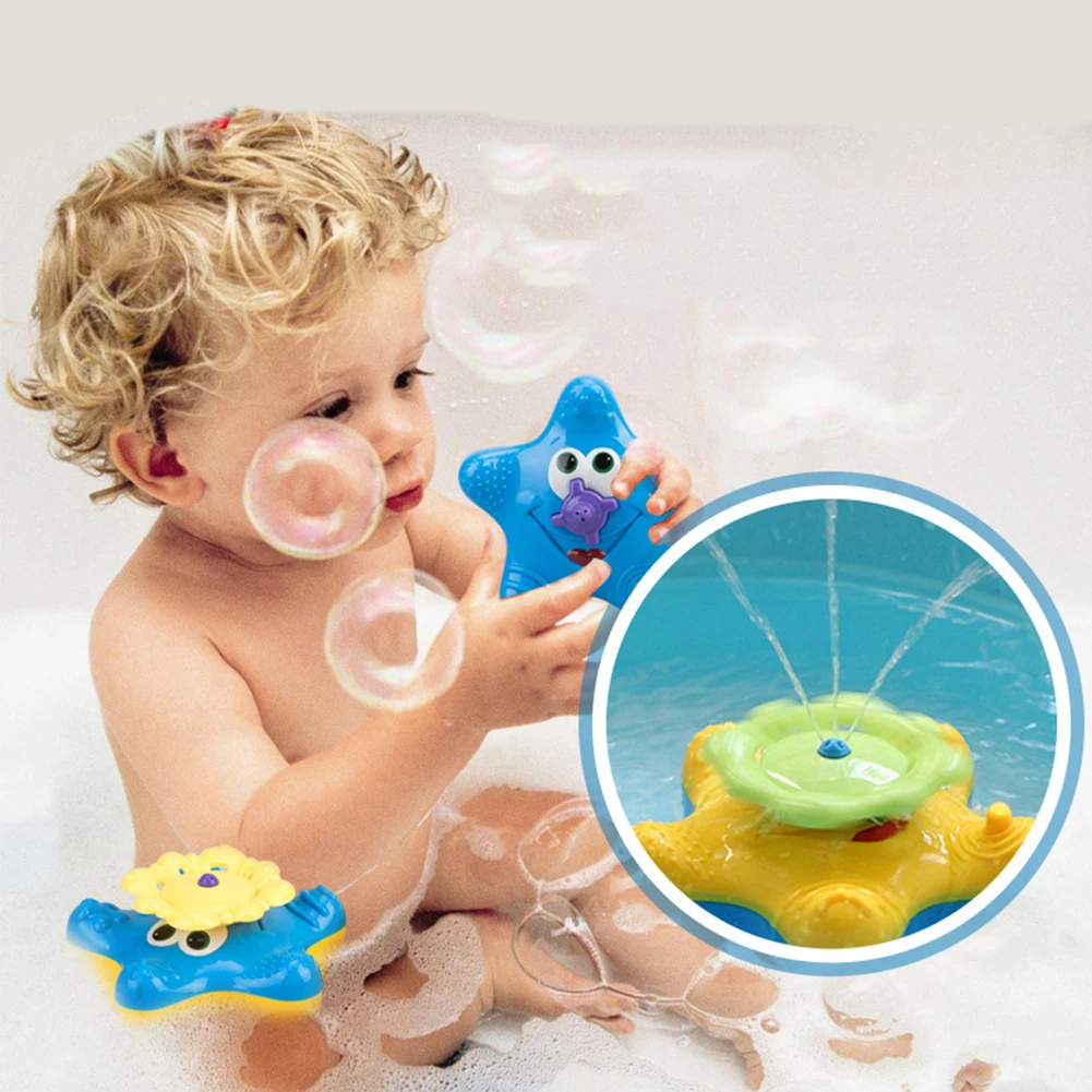 Новые милые детские одежда заплыва душ играя в форме морских звезд для купания воды брызгающая игрушка