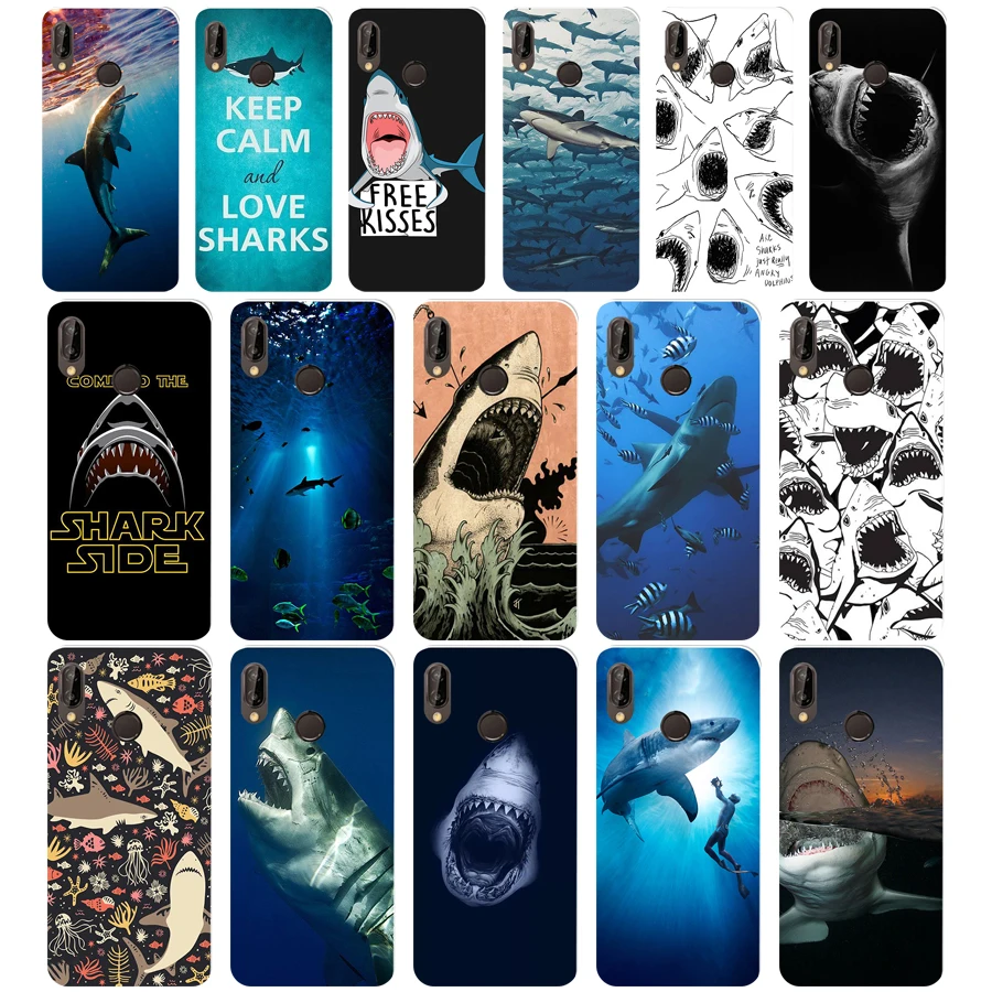 212WE ocean Whale Sharks fish Мягкий силиконовый чехол из ТПУ для Honor 10 huawei p 20 30 lite y5 2018 p30 Pro mate