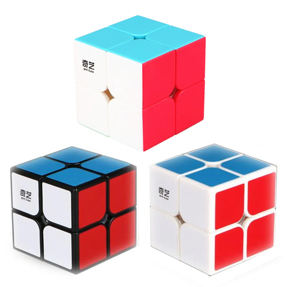 

3 Colors Qiyi QiDi S 2x2 Magic Cube Professional Speed 2x2x2 Puzzle Cube Training Brain Toys Gifts For Children