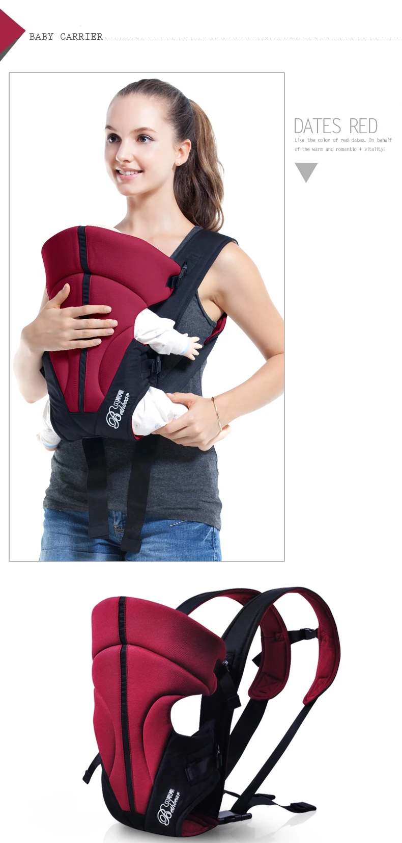 Four Position 360 Ergonomic Baby Carrier Multifunctional Breathable Baby Carrier Infant Carrier Backpack Kid Carriage Sling Wrap5