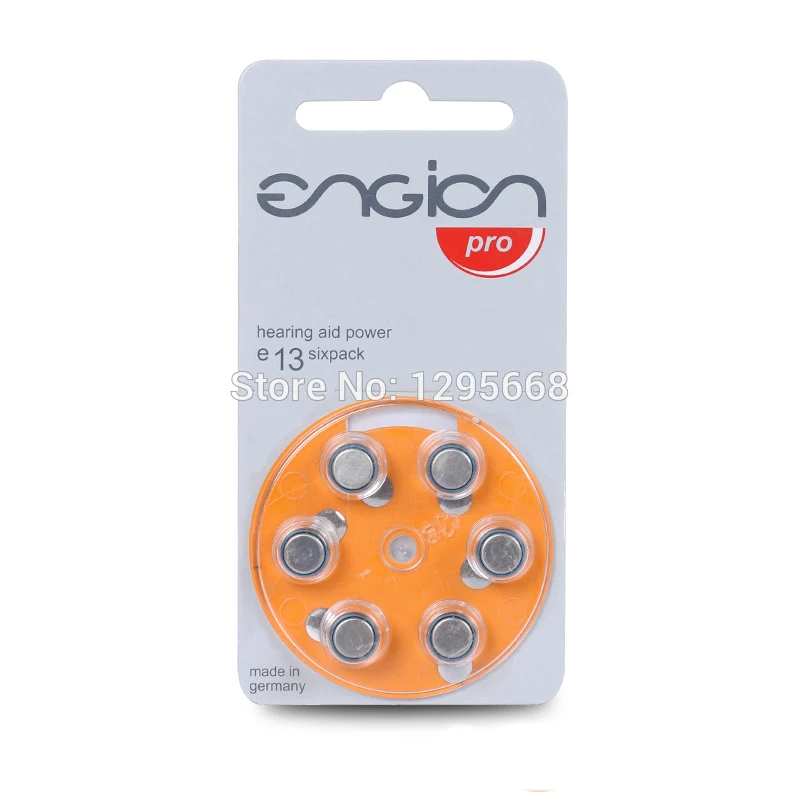 6PCS/PACK A13 Invisible Hearing Aids Battery FOR SIEMENS 12P LOTUS