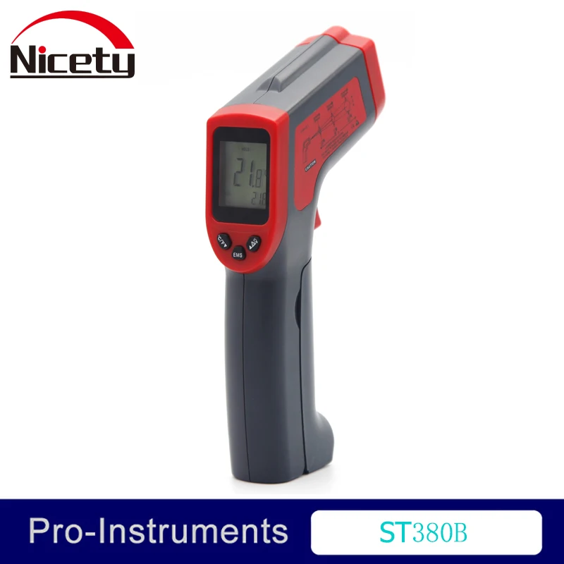 

Nicety ST380B industrial Digital non contact thermometer If Ifrared laser temperature gun -32~380C GR