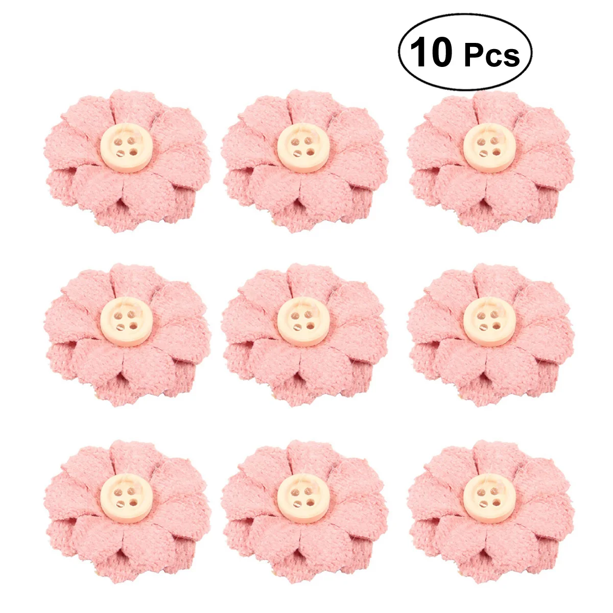 

10pcs Burlap Flower Corsage Cute Button Artificial Flower Brooch Boutonniere Corsage for Wedding Party Ceremony Cocktail Party