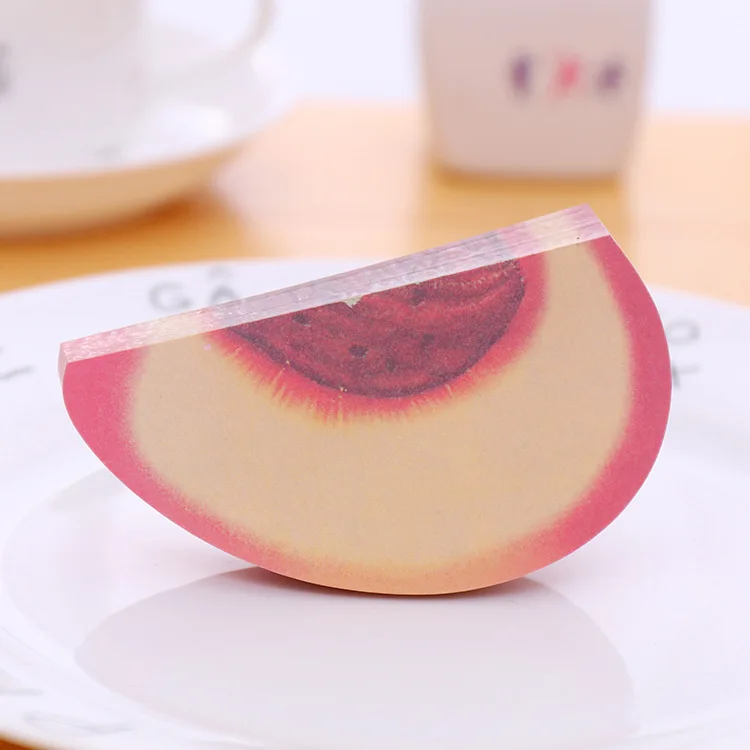 Корейские канцелярские Kawaii планировщик наклейки милые фрукты блокноты бумажные заметки милые наклейки - Цвет: Peach