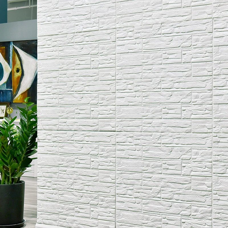 

3D wallpaper self - adhesive creative TV background foam wall brick wallpaper decorative Home waterproof 3D Wall Sticker