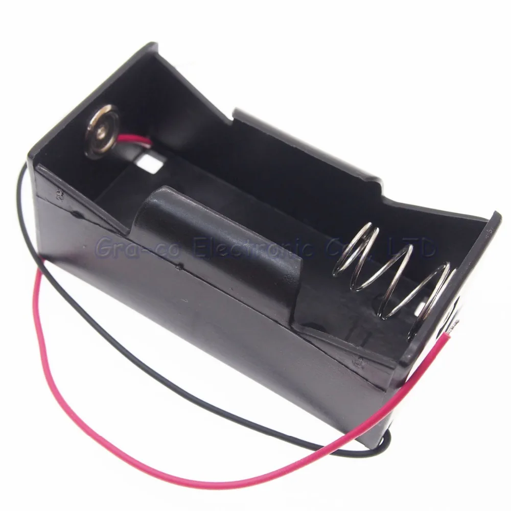 

5pcs 1 Pack D Size Battery Case 1.5V Battery Storage Box with wire