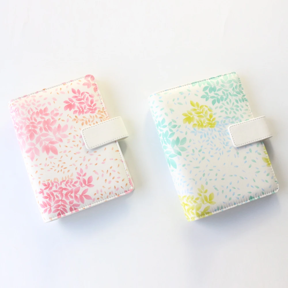 Domikee Original Creative Flower Design Fabric Spiral Notebook