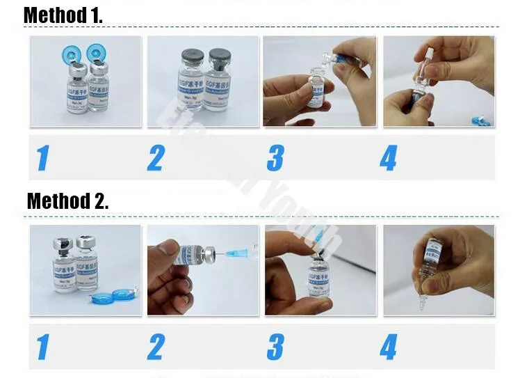 Один набор EG F лиофилированный Эпидермальный фактор роста регф порошок сыворотка акне прыщи шрамы морщины Лечение Уход за кожей продукты