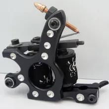 10 шт/лот профессиональная Литая железная для татуировок машина 10 Обертывания Катушки из нержавеющей стали татуировки тела искусства Ружья Катушки машины LPC-ITM-7024-1A