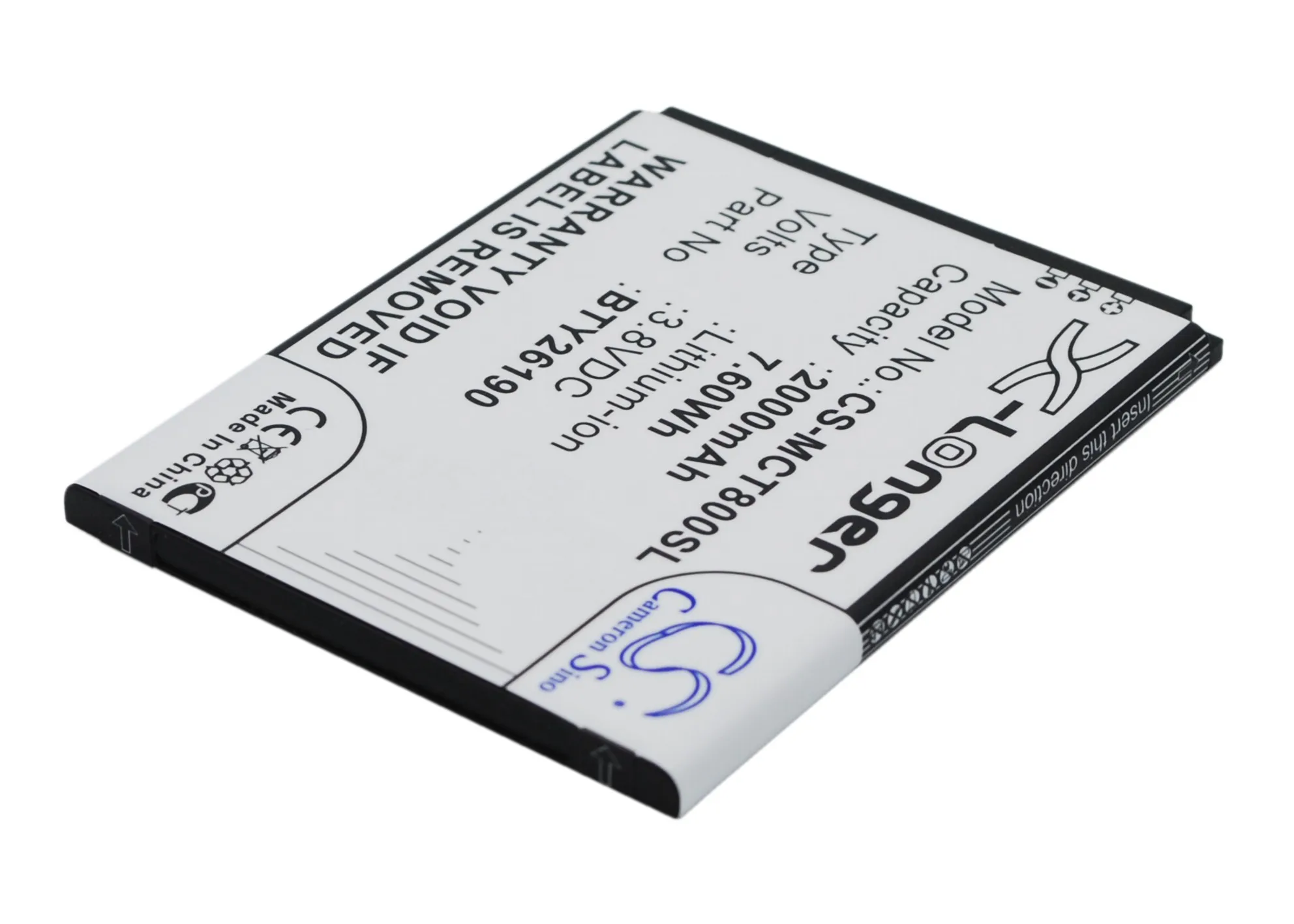 Аккумулятор Cameron Sino BTY26190 BTY26190Mobistel/STD Cynus T8 для Mobistel T8|2000mah battery|cameron sinobattery 2000mah |