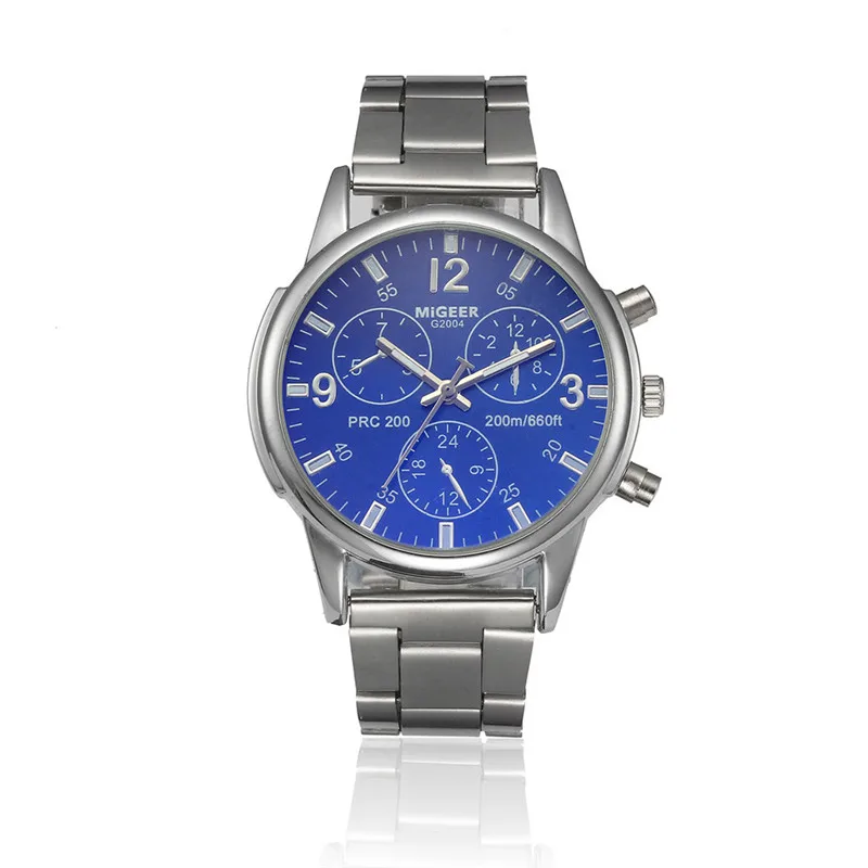 New Men MIGEER Watches Luxury Designer Stainless Steel Quartz Watch Mens Analog Wrist Watches Bracelet Relogio Masculino