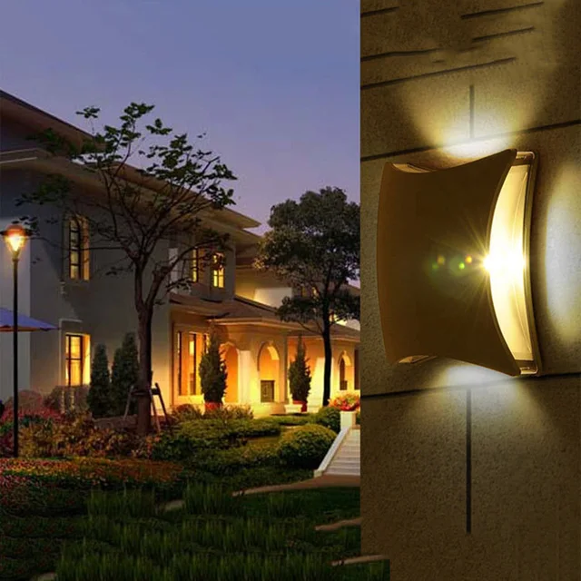 Us 42 06 33 Off Aliexpress Com Tamproad Waterproof Outdoor Lighting Surface Mounting Up Down Left Right Light Painted Dark Grey Black