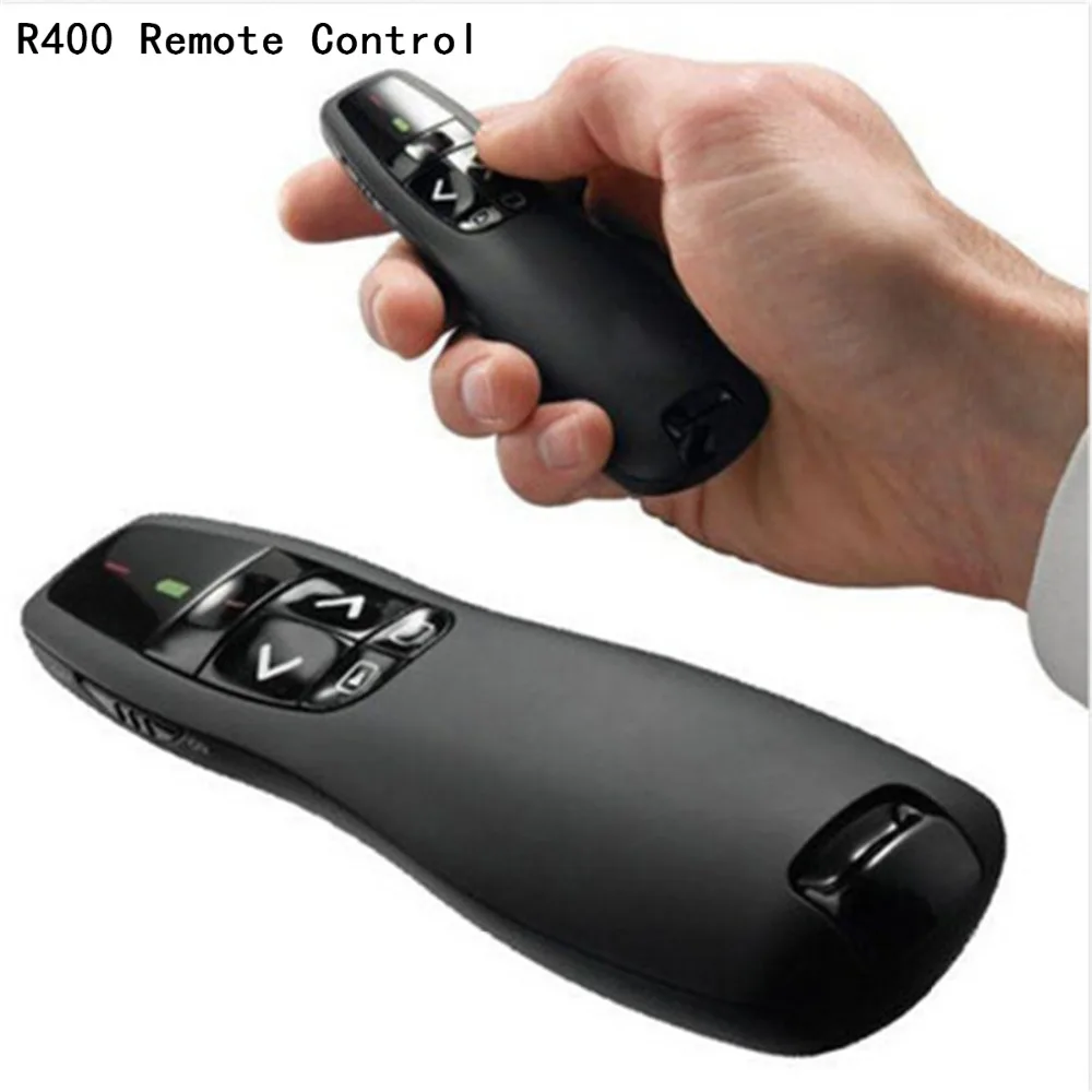 

Mini 2.4G for PPT Demo Wireless Presenter R400 LED Infrared Remote Controls Translate Word and PDF Documents