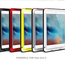 Love Mei мощный противоударный Алюминий чехол Обложка для Apple iPad Air/Air 2/Mini 2/3/4/5/6 Чехол Heavy w/гориллы закаленное Стекло
